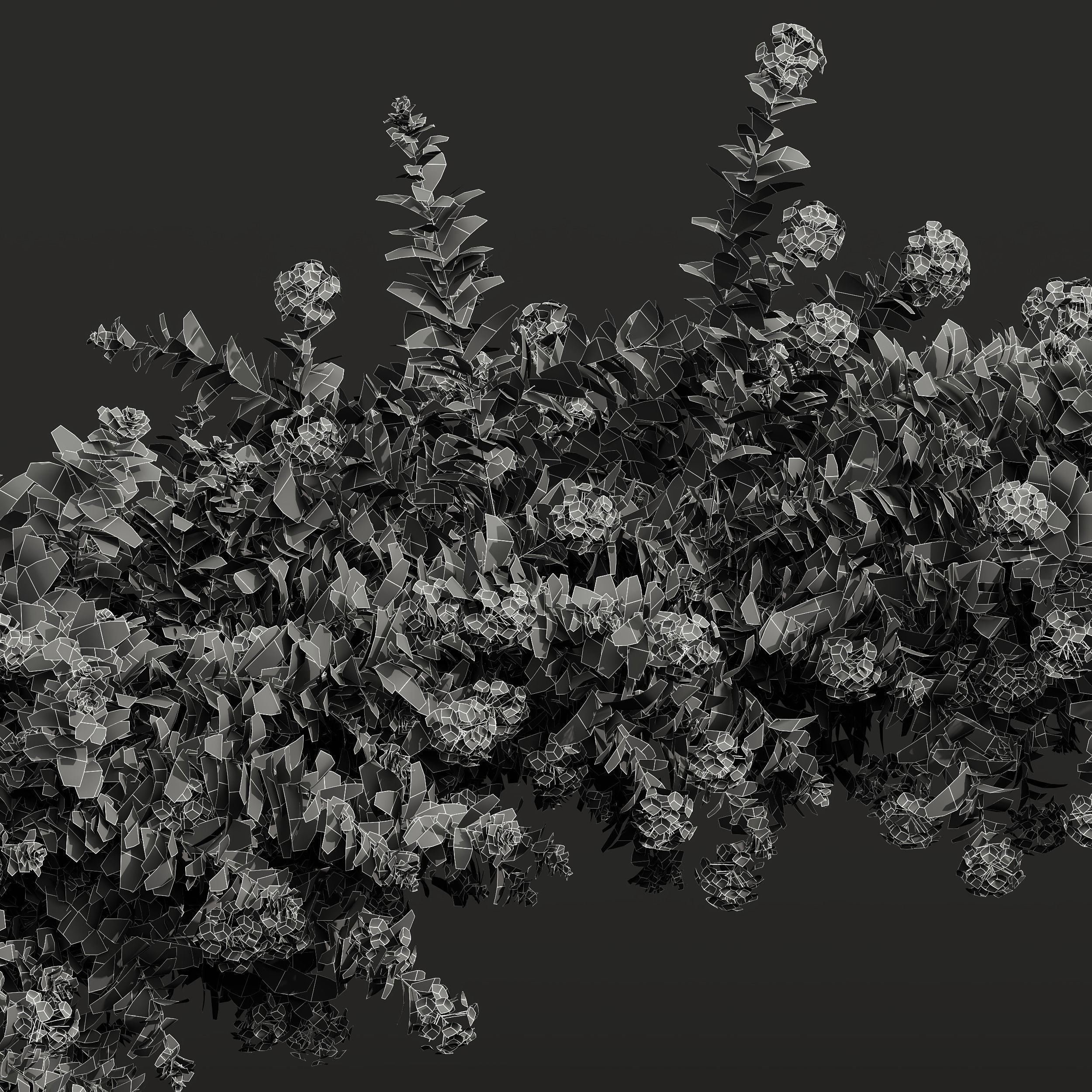 6 Different SETS of Decorative Plant SET VOL41 3D Model Collection_22