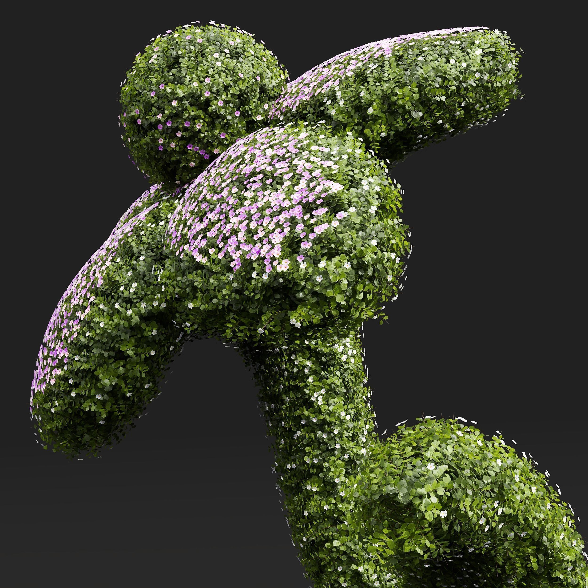 6 Different SETS of Decorative Plant SET VOL41 3D Model Collection_16