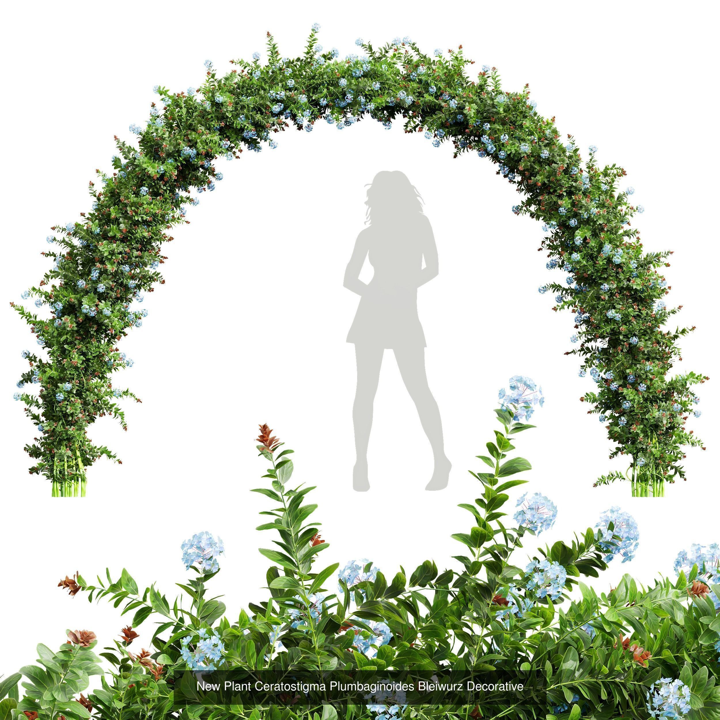 6 Different SETS of Decorative Plant SET VOL41 3D Model Collection_3