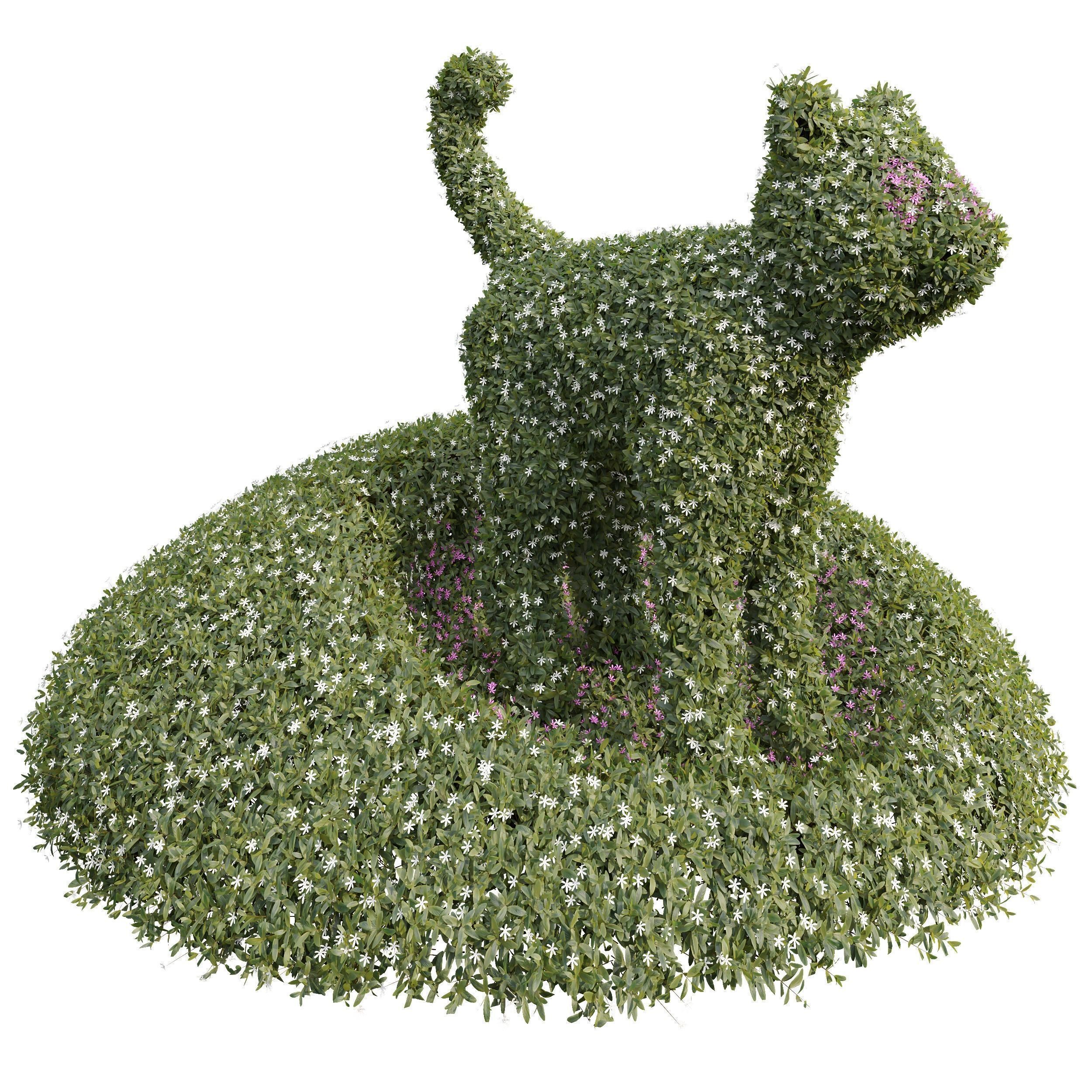 6 Different SETS of Decorative Plant SET VOL41 3D Model Collection_9