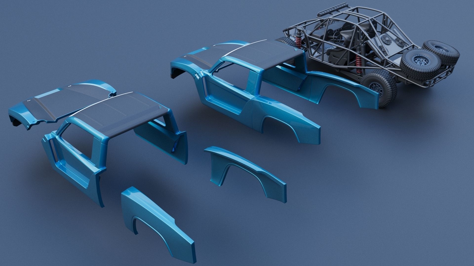 Hoonigan Trophy Truck 3D print model_18