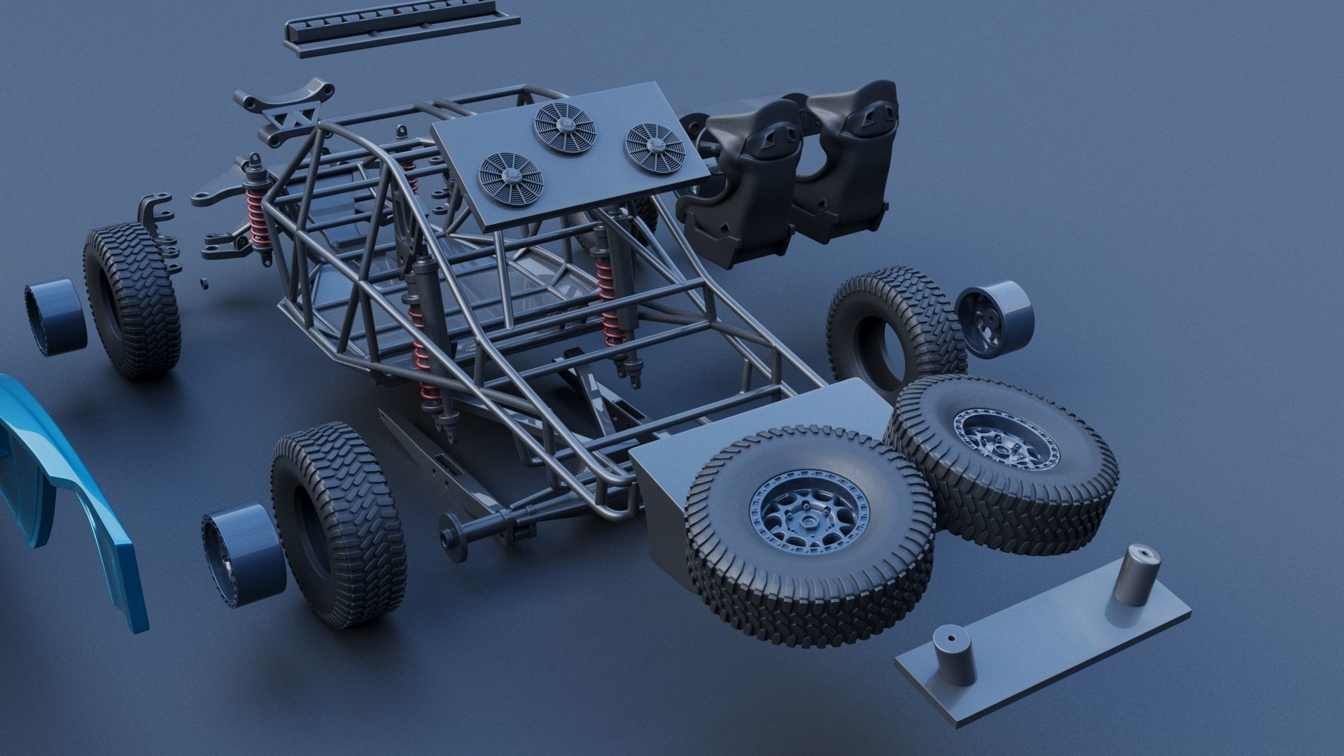 Hoonigan Trophy Truck 3D print model_22