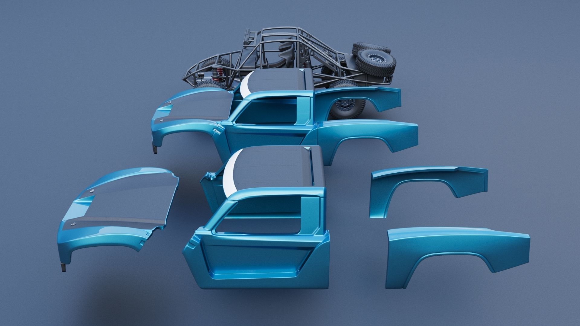 Hoonigan Trophy Truck 3D print model_17