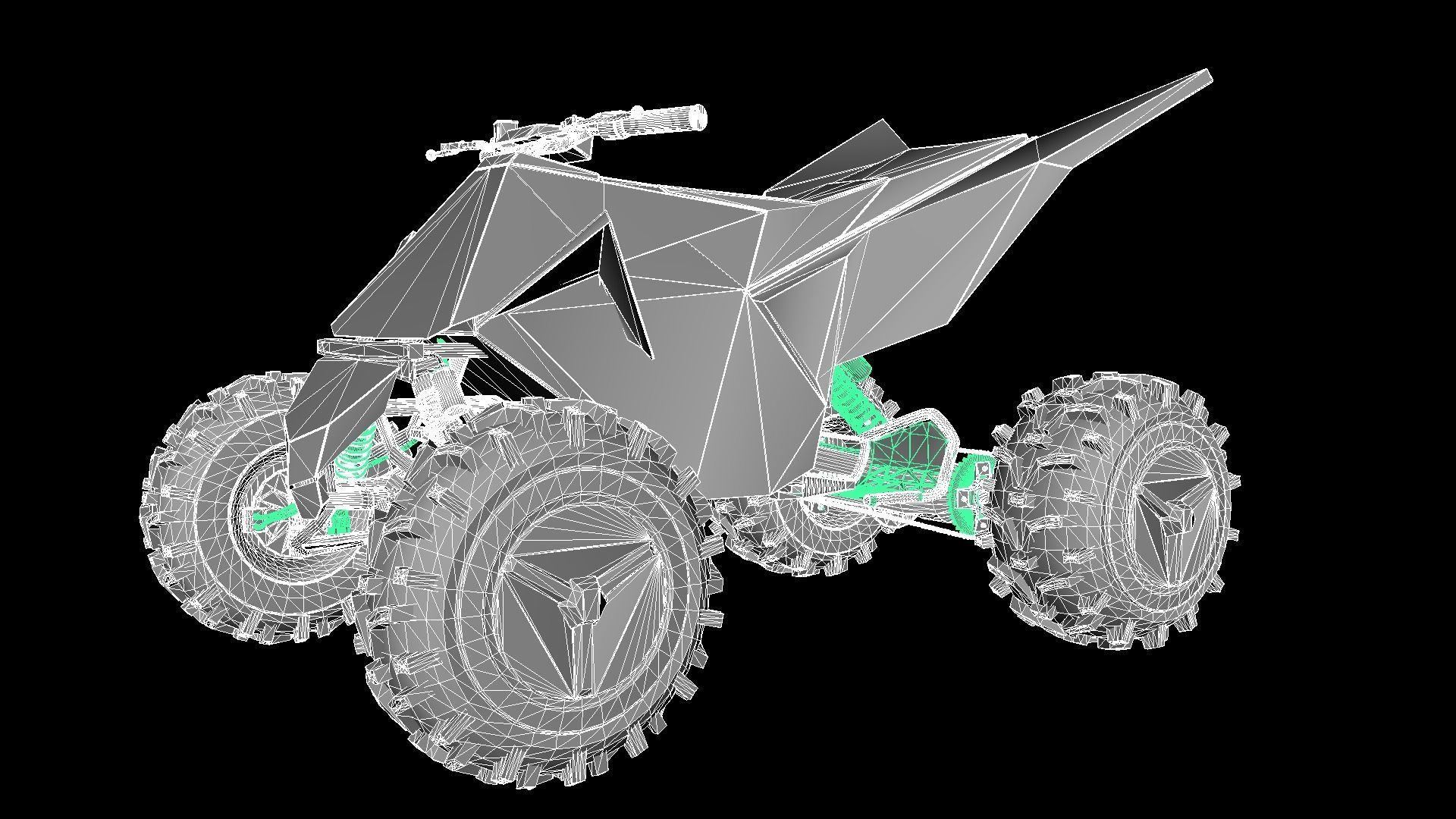 Tesla Quad Bike 3D model CGTrader