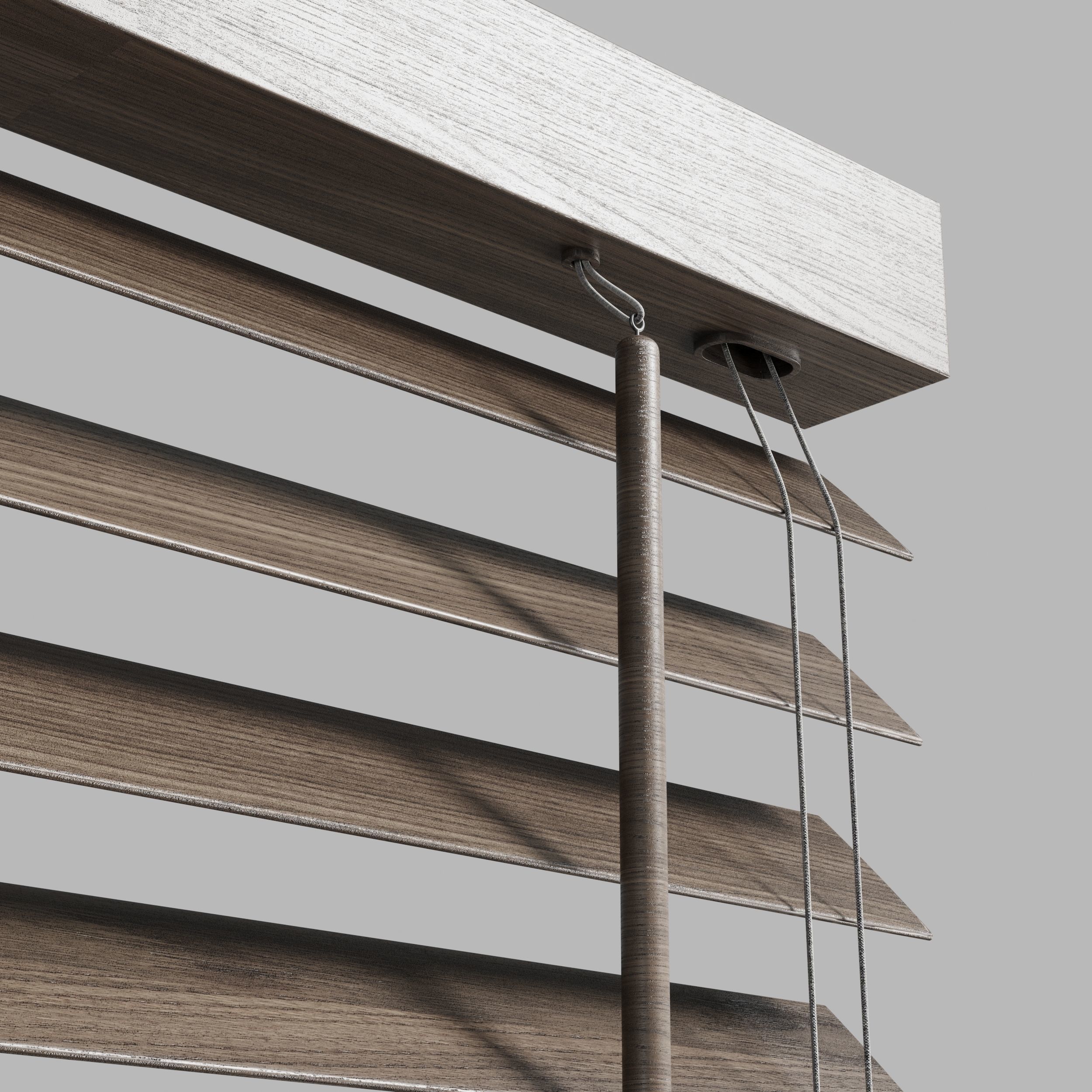 wooden blind 02 150 cm VOL 02 Low-poly 3D model_8