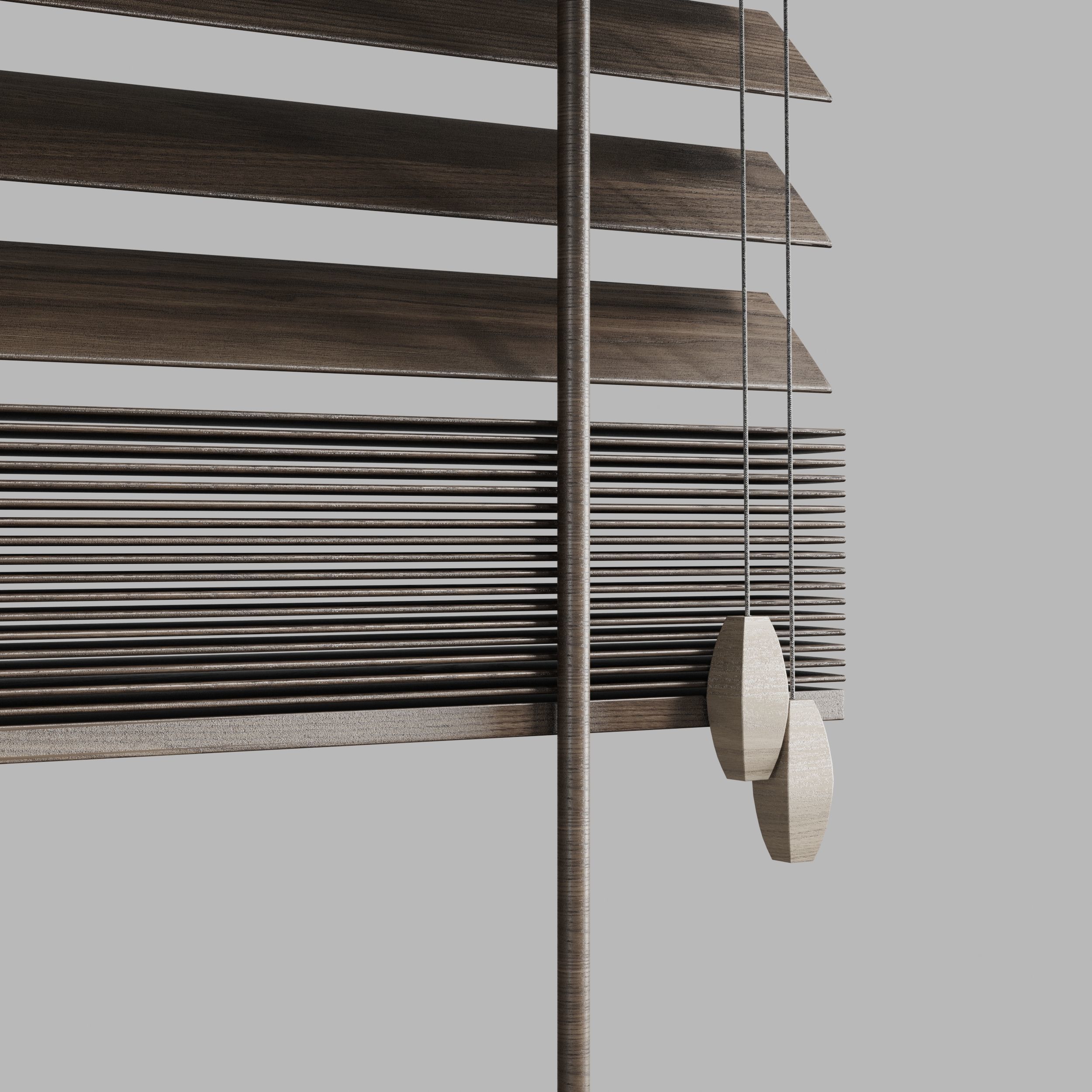 wooden blind 02 150 cm VOL 02 Low-poly 3D model_7