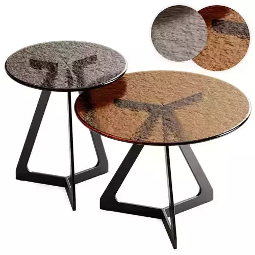 Fiam Italia LAKES Glass Coffee tables 3D model