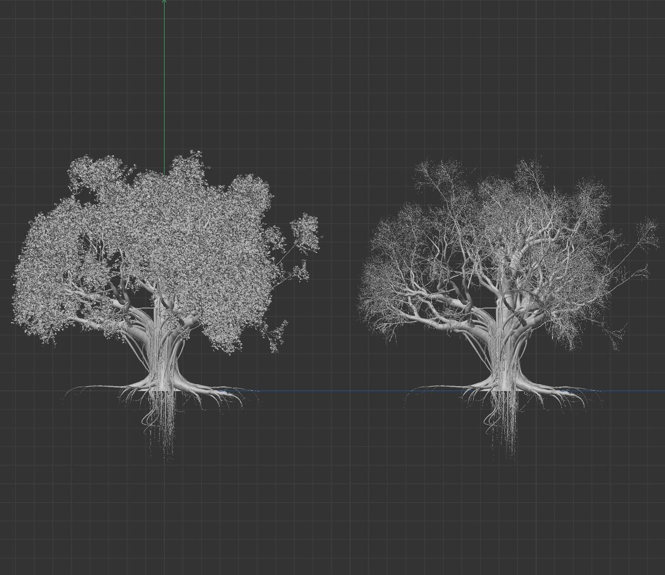 High quality Large banyan tree 08 3D model_5