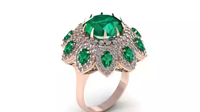 Wedding Engagement Women Ring 3D print model 