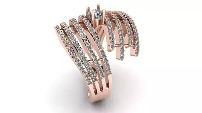 Wedding Engagement Women Ring 3D print model 