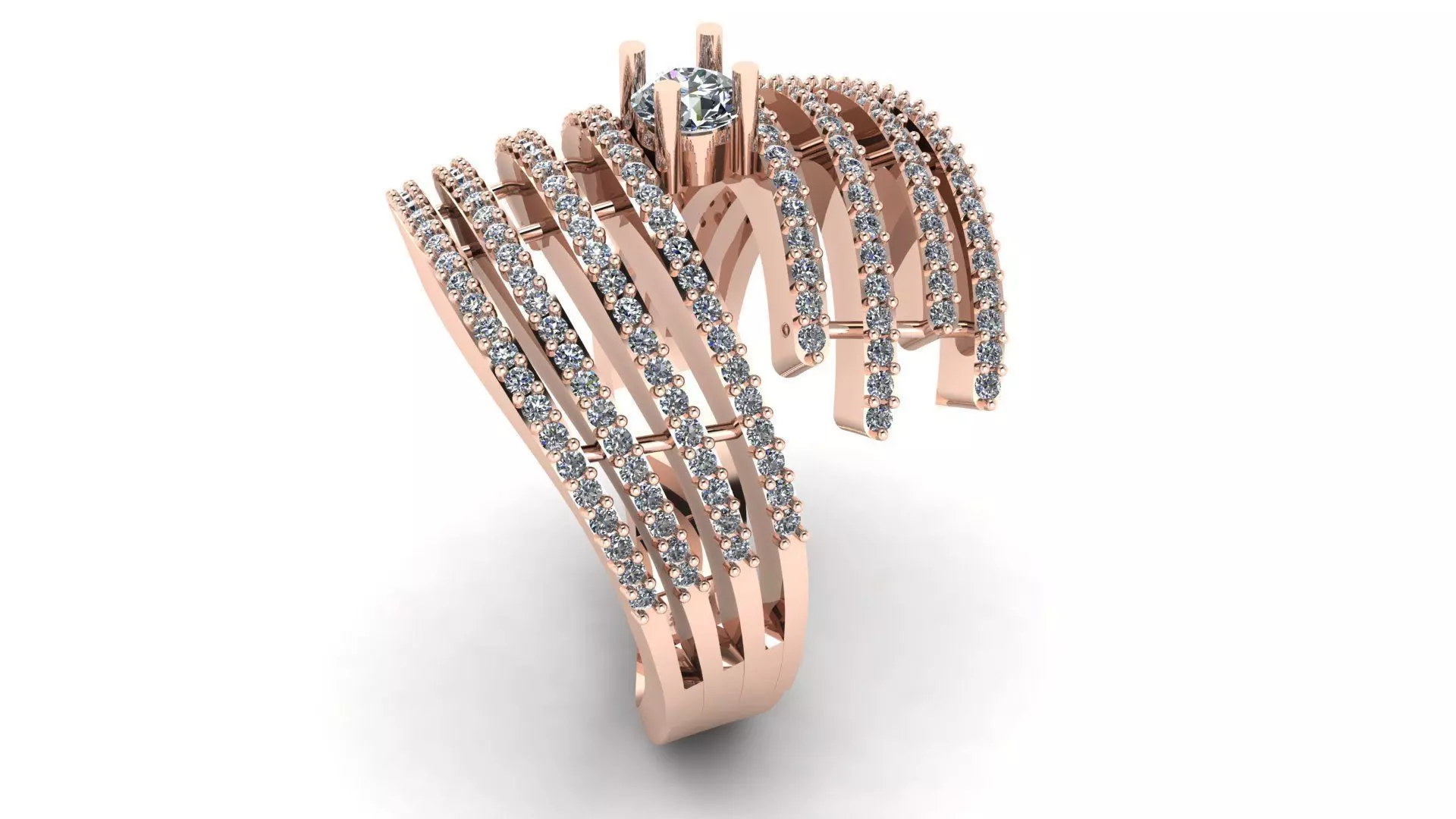 Wedding Engagement Women Ring 3D print model  3D print model_0