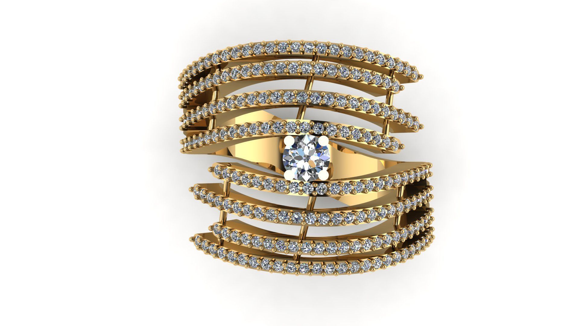 Wedding Engagement Women Ring 3D print model  3D print model_1