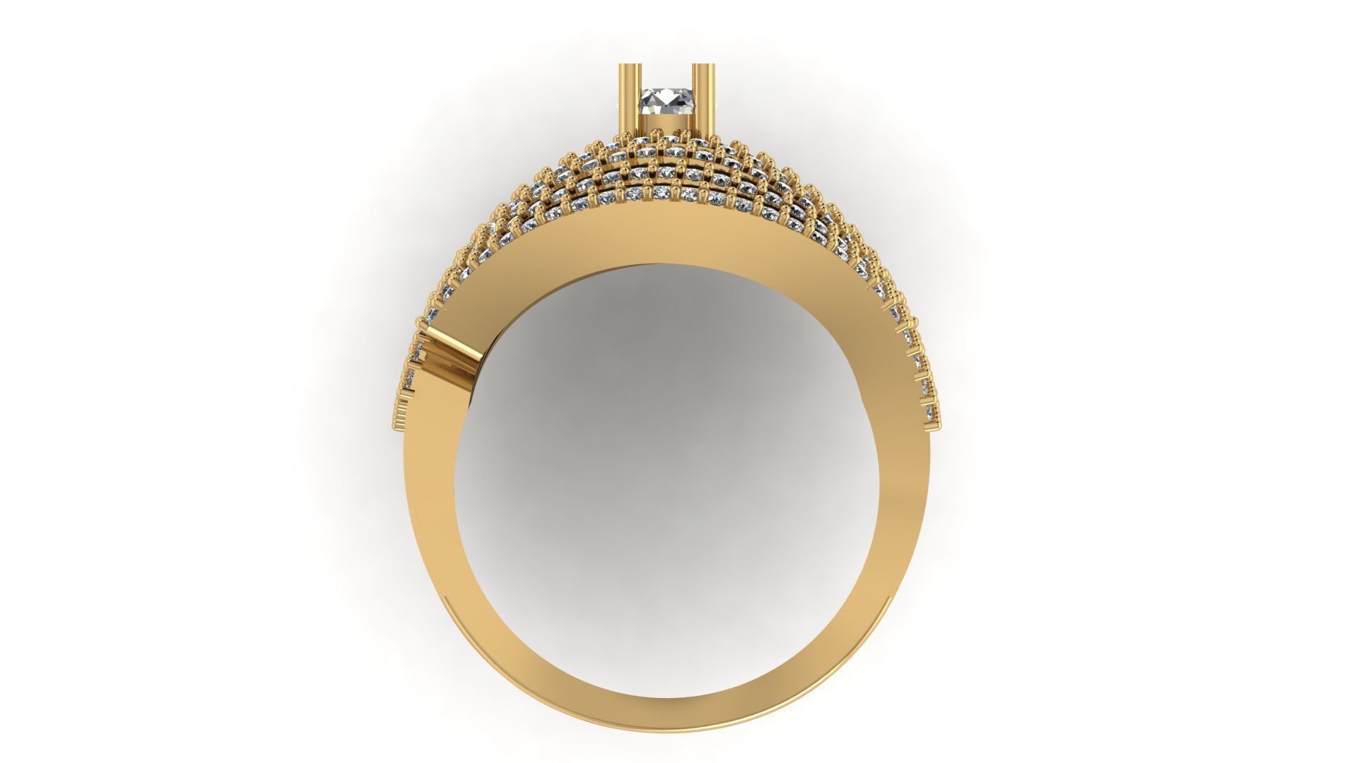 Wedding Engagement Women Ring 3D print model  3D print model_2