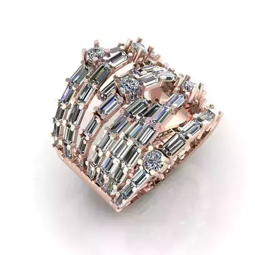 Wedding Engagement Women Ring 3D print model 