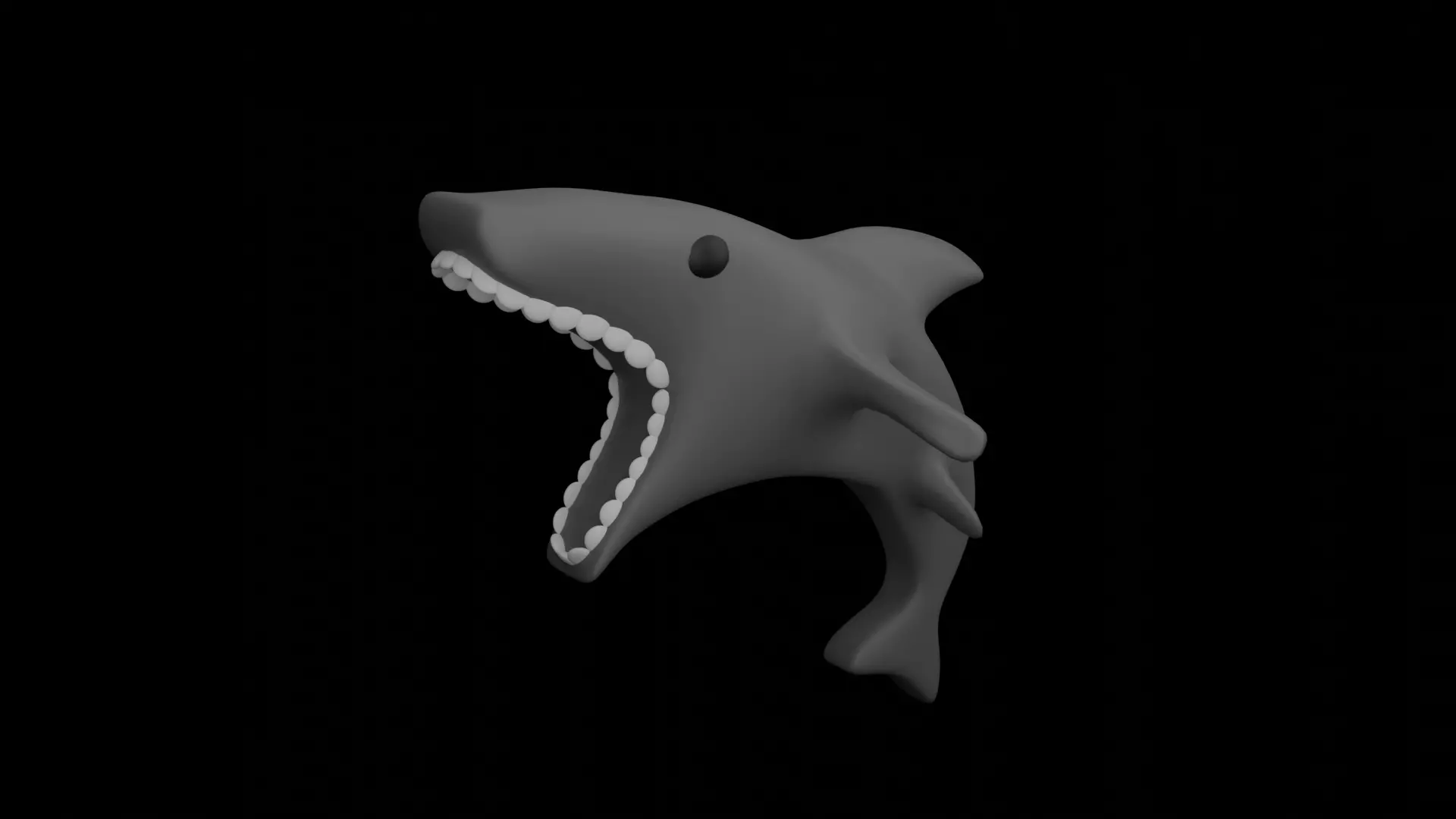 3D Shark Toy Free 3D print model