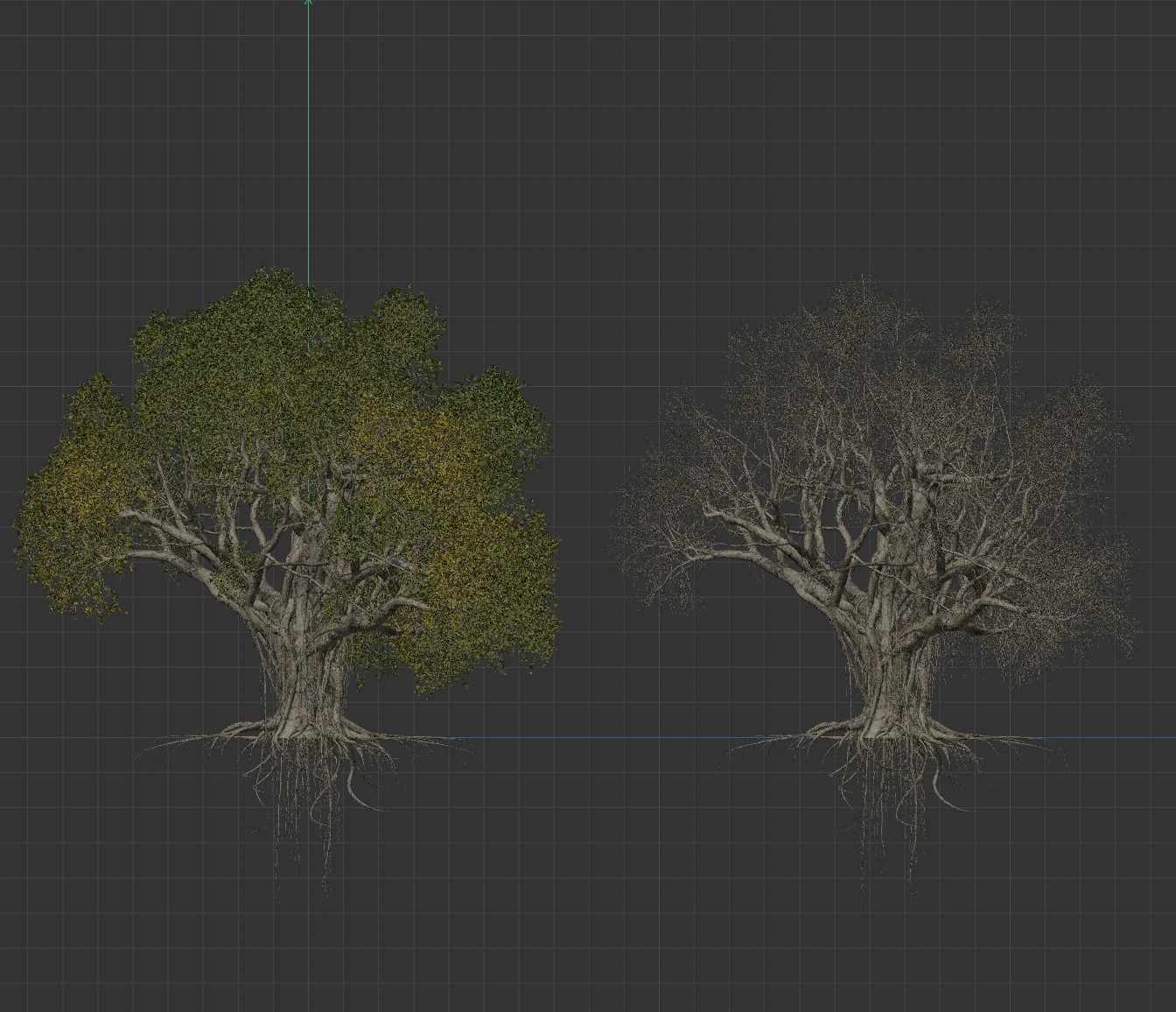 High quality Large banyan tree 09 3D model_4