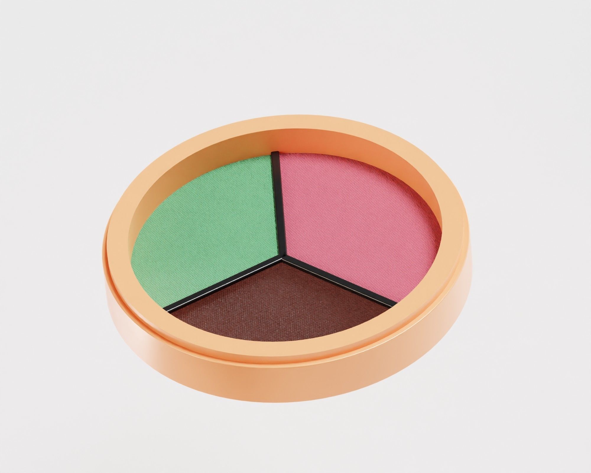 Eyeshadow Palette Low-poly 3D model_2