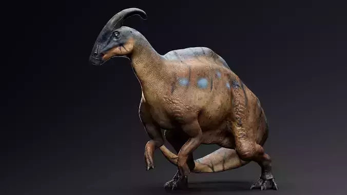 Dinosaur Parasaurolophus  - Unreal Engine - Unity