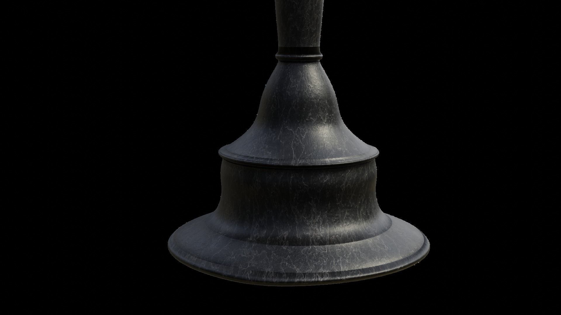 Candelabra Low-poly 3D model_4