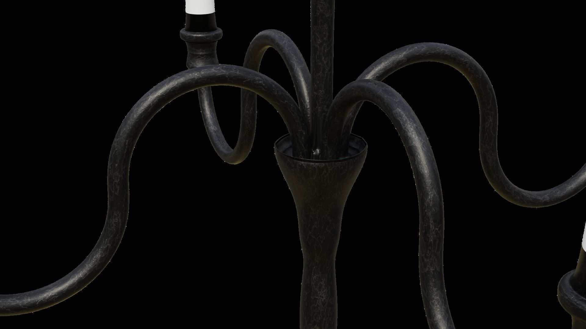 Candelabra Low-poly 3D model_5