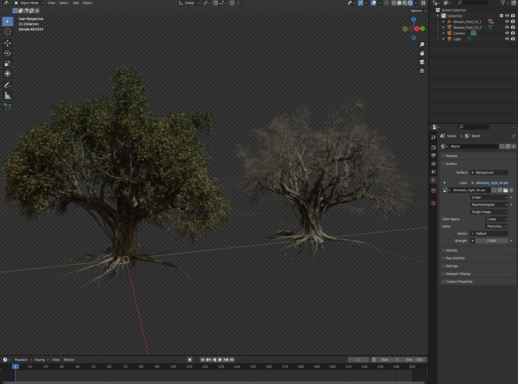 High quality Large banyan tree 10 3D model_7
