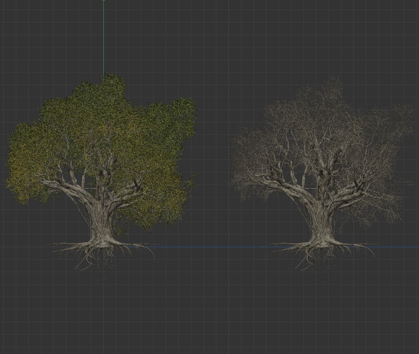 High quality Large banyan tree 10 3D model_4