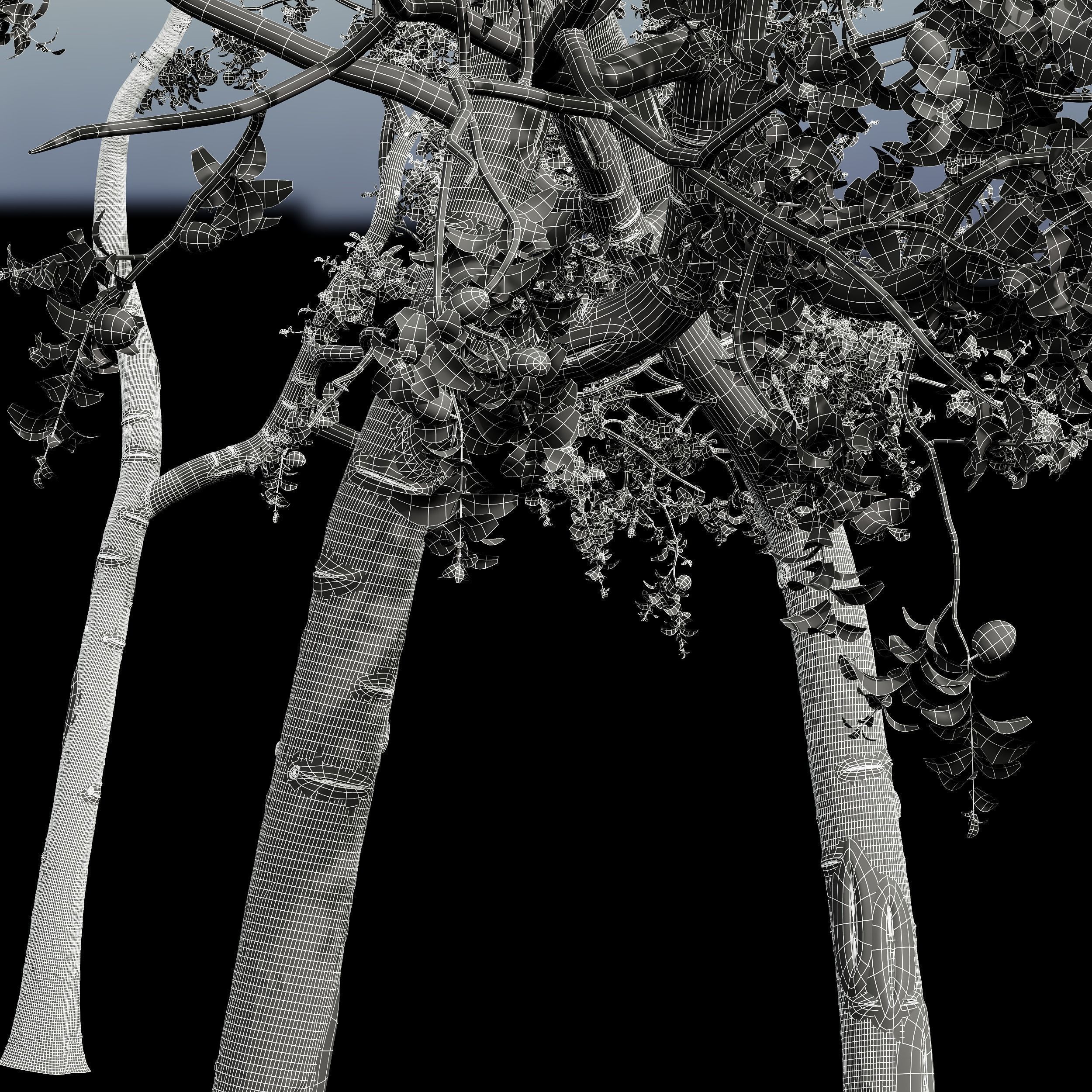 6 Different SETS of Tree SET VOL45 3D Model Collection_23
