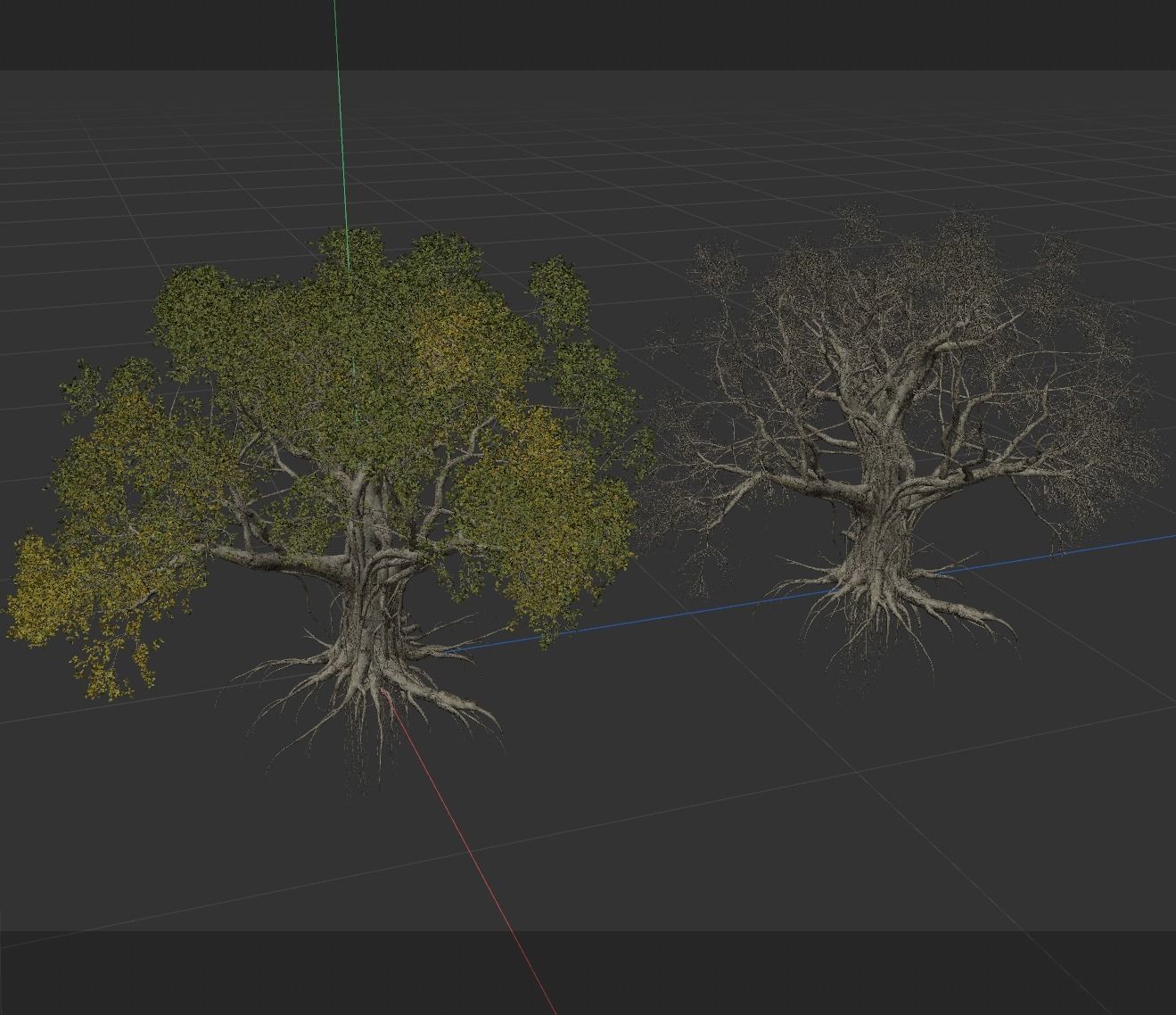 High quality Large banyan tree 11 3D model_4