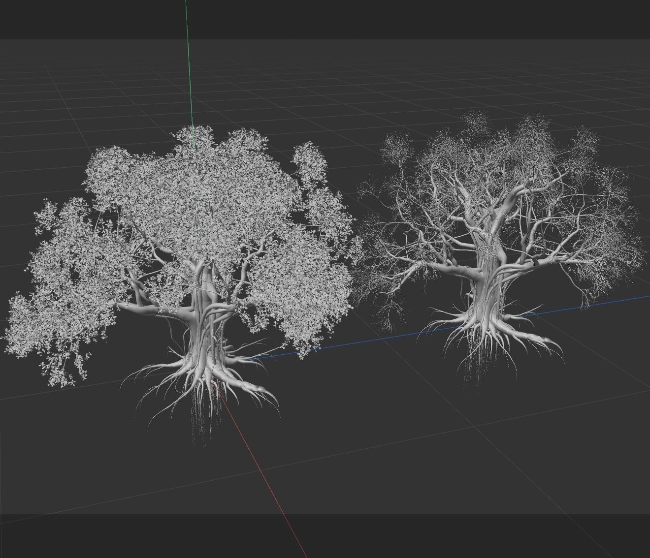 High quality Large banyan tree 11 3D model_5