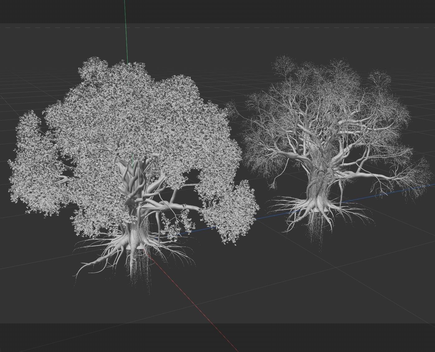 High quality Large banyan tree 12 3D model_5