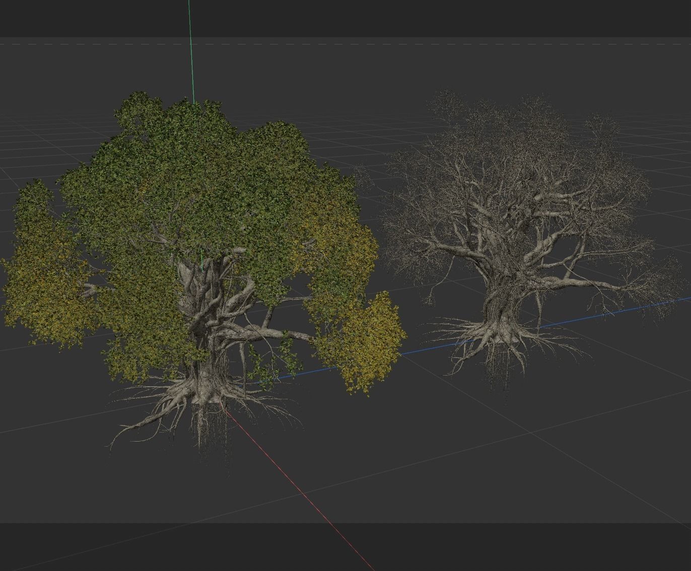 High quality Large banyan tree 12 3D model_4
