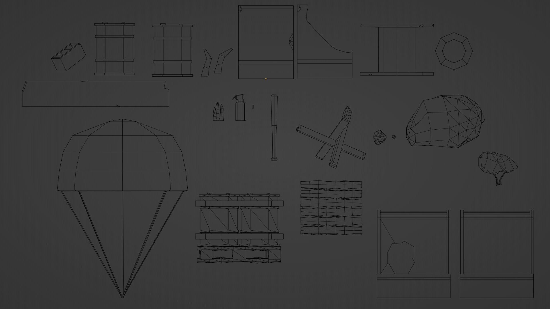 Low-poly environment pack Low-poly 3D model_9