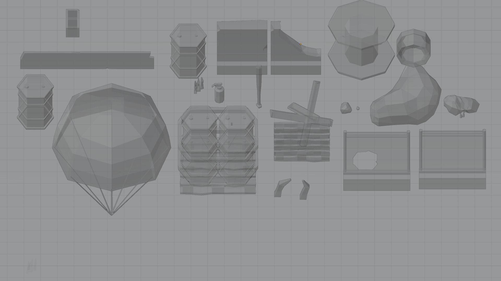 Low-poly environment pack Low-poly 3D model_13