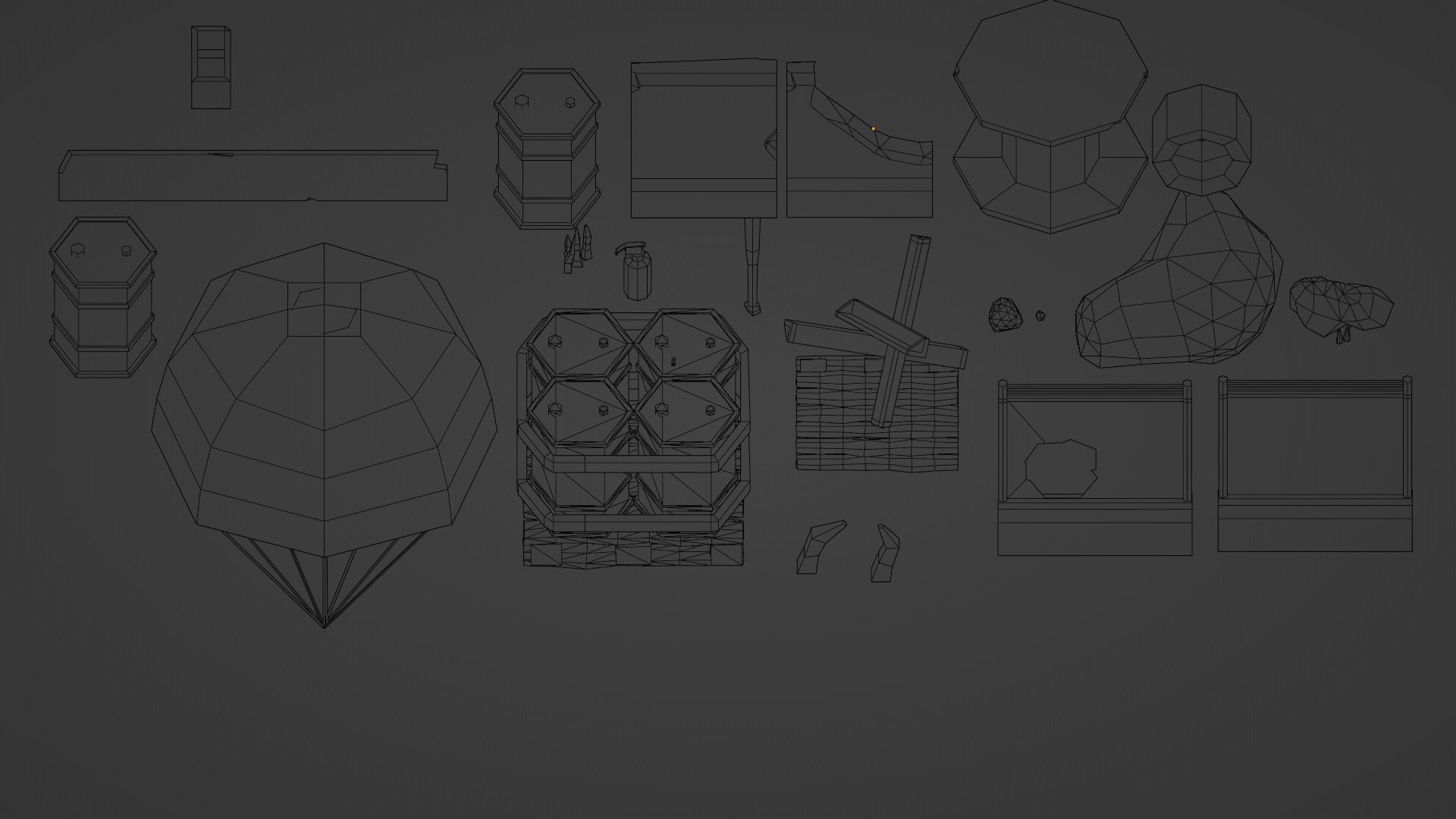 Low-poly environment pack Low-poly 3D model_10