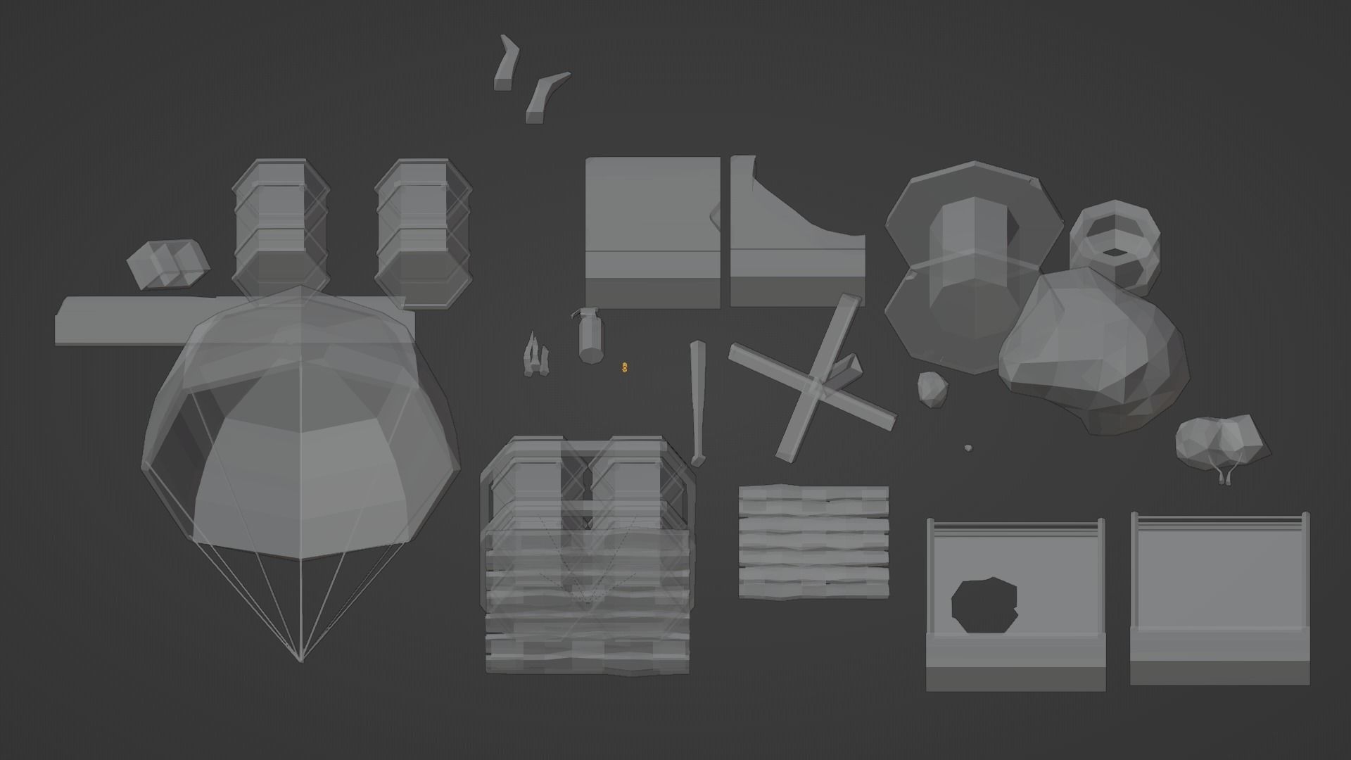 Low-poly environment pack Low-poly 3D model_14