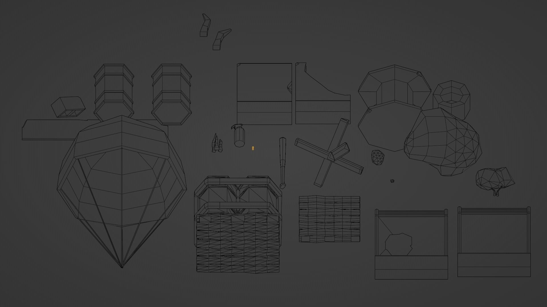 Low-poly environment pack Low-poly 3D model_11