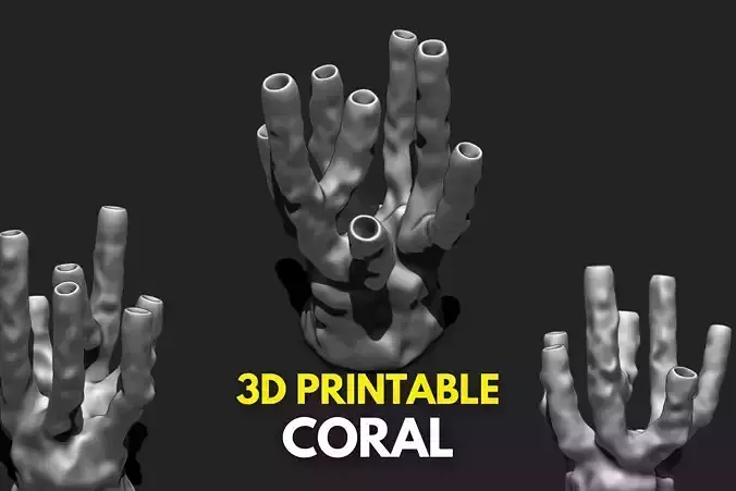 Coral 5 - 3D Print - Aquarium 3D print model
