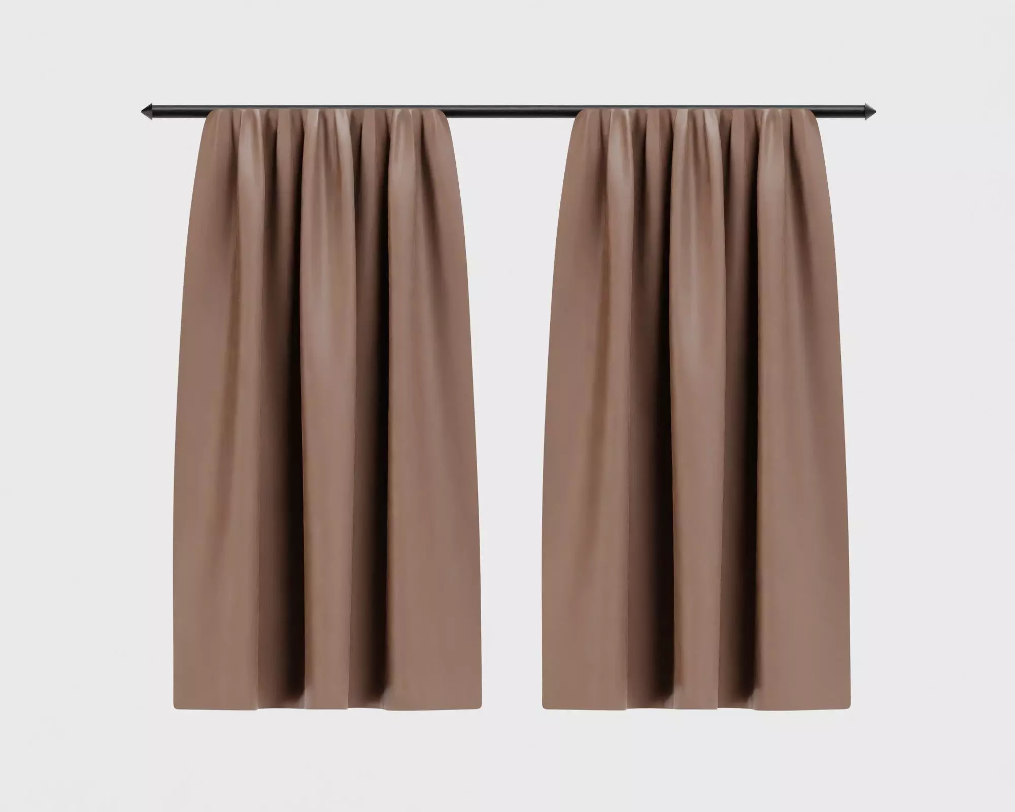 Curtain 3d model Low-poly 3D model_0