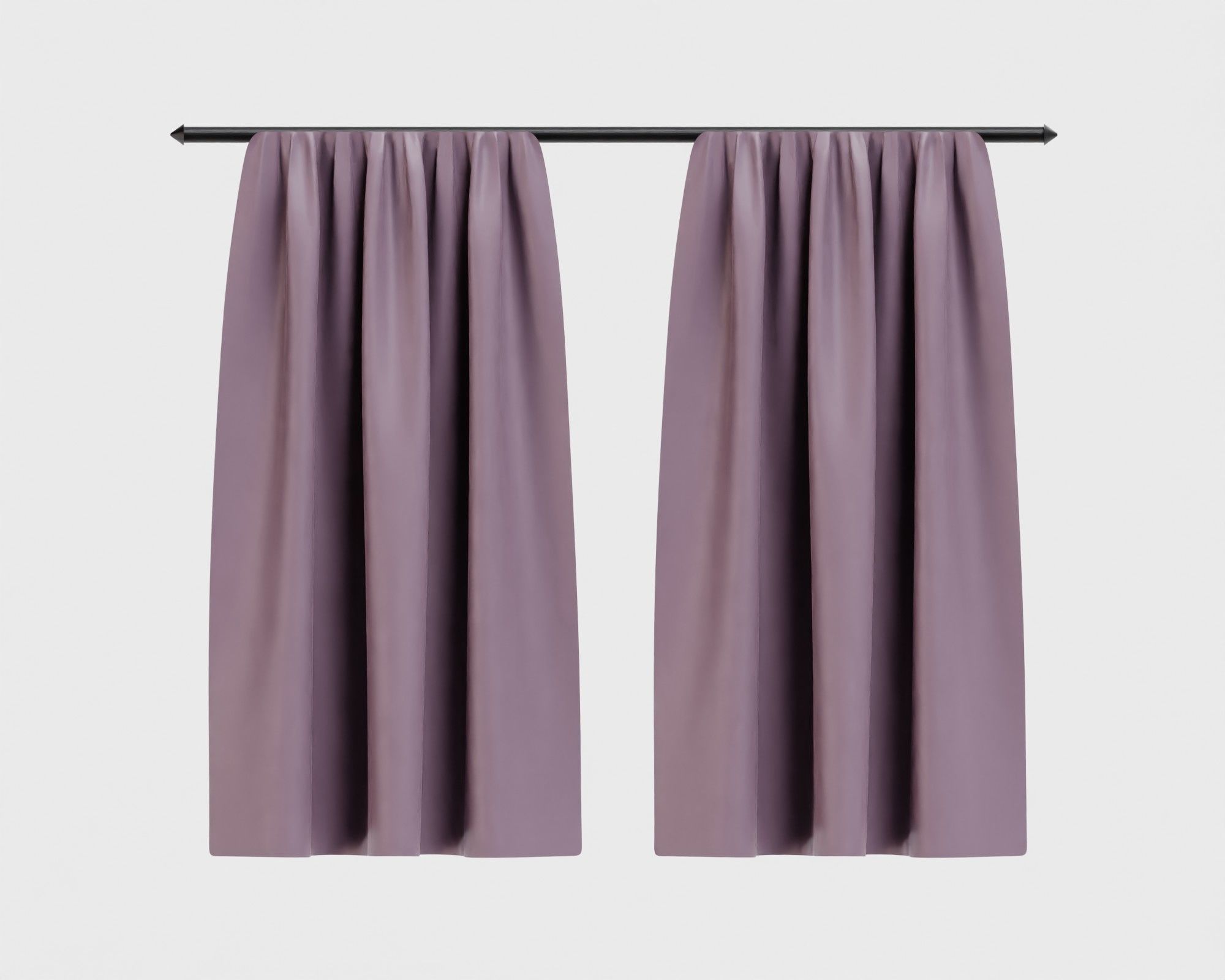 Curtain 3d model Low-poly 3D model_1