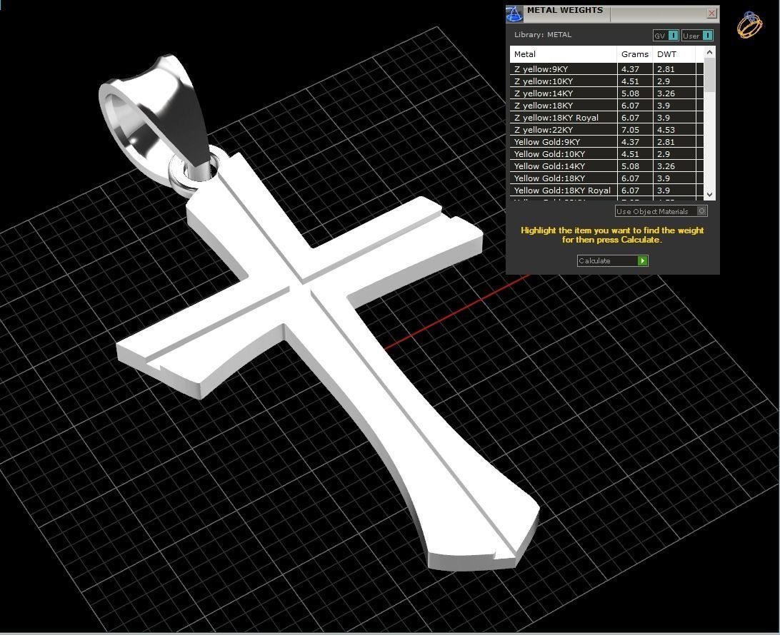 Jesus Cross D34 3D print model_2