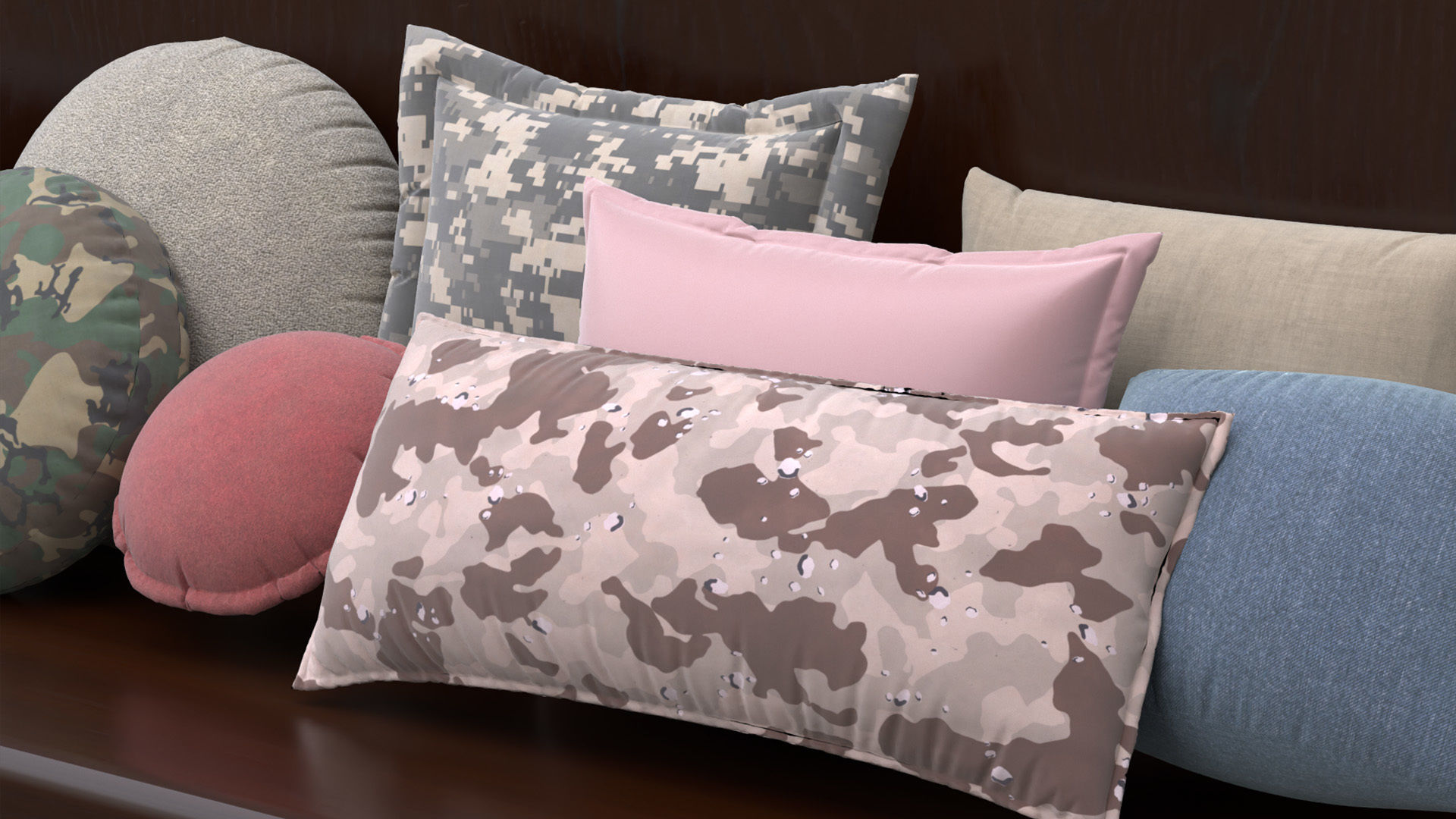 20 Pillows 3D model_5