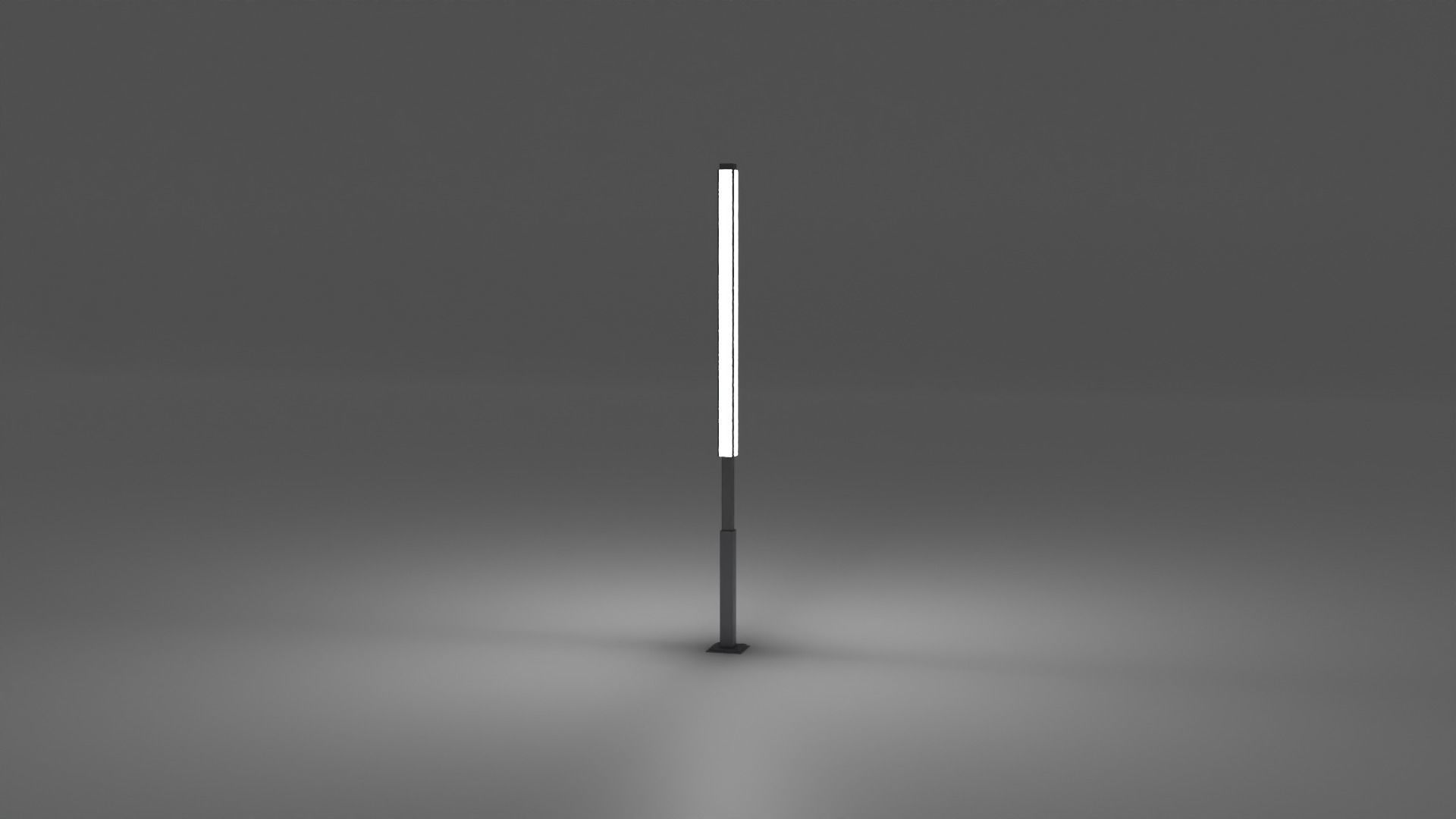 Low-poly Modern Street Light  Free low-poly 3D model_3