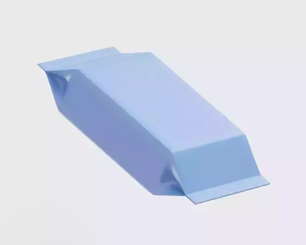 Wet wipes pack 3d model Low-poly 3D model