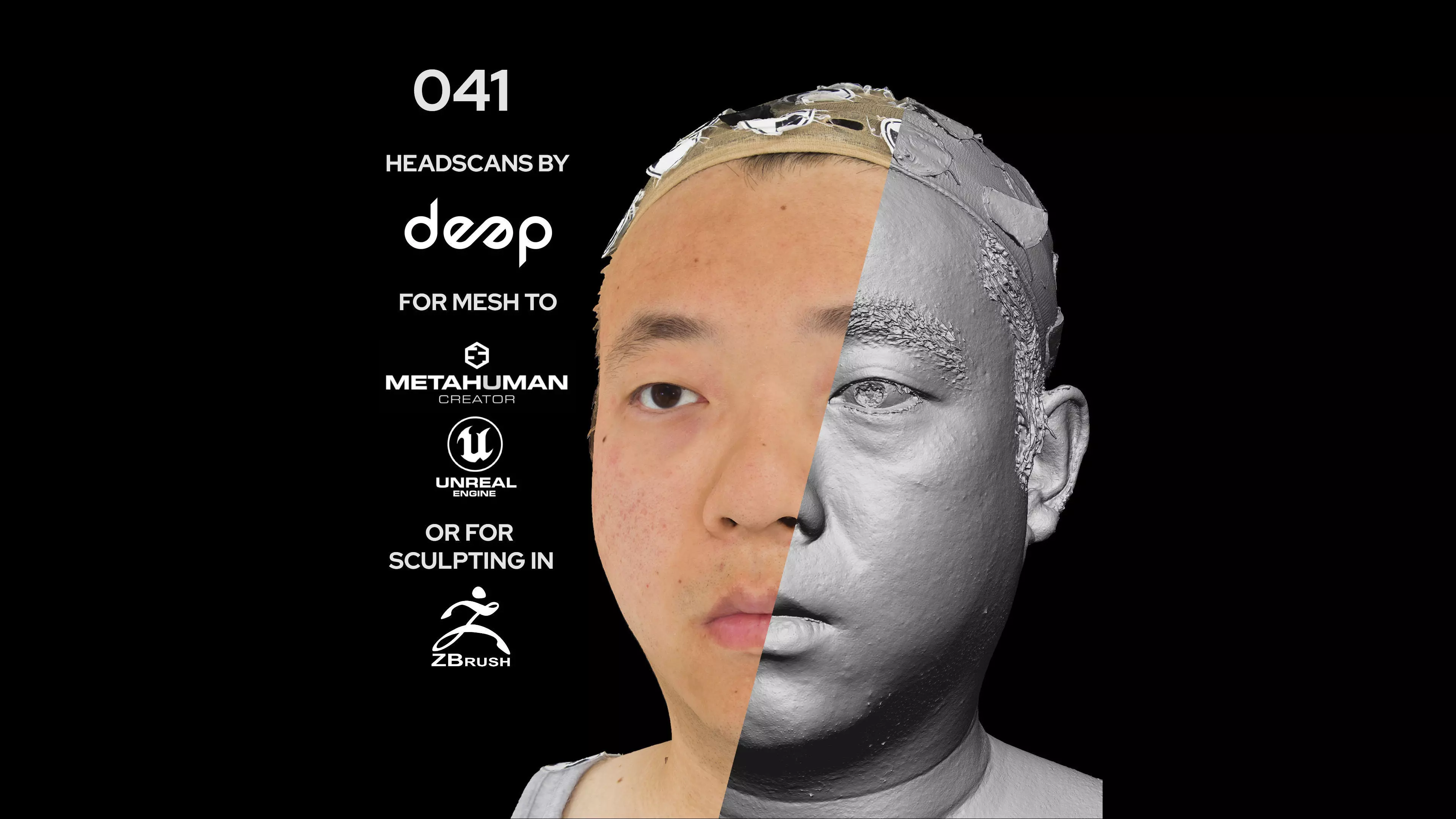 Asian Male 30s head scan 041 3D model_0