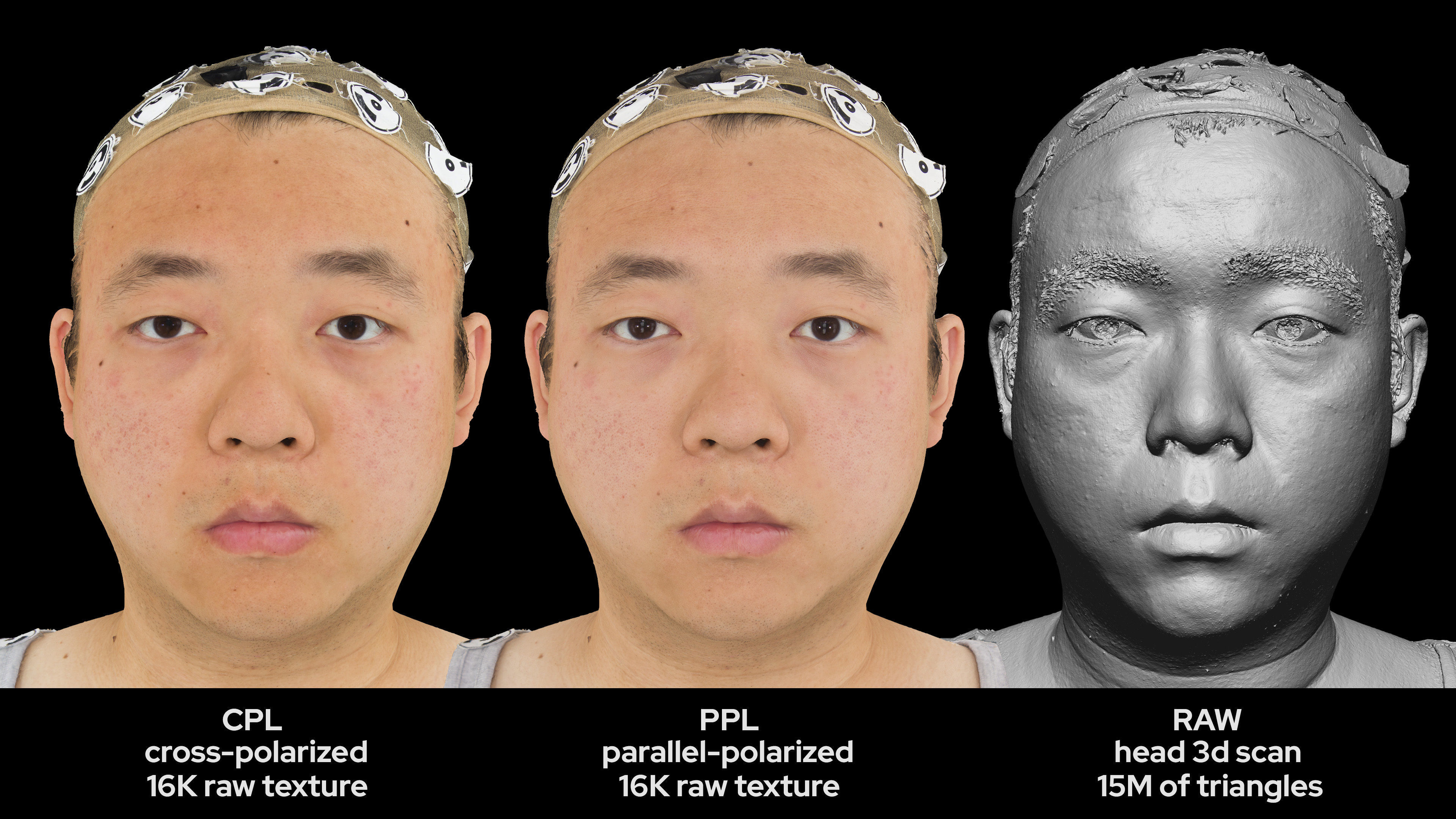 Asian Male 30s head scan 041 3D model_4