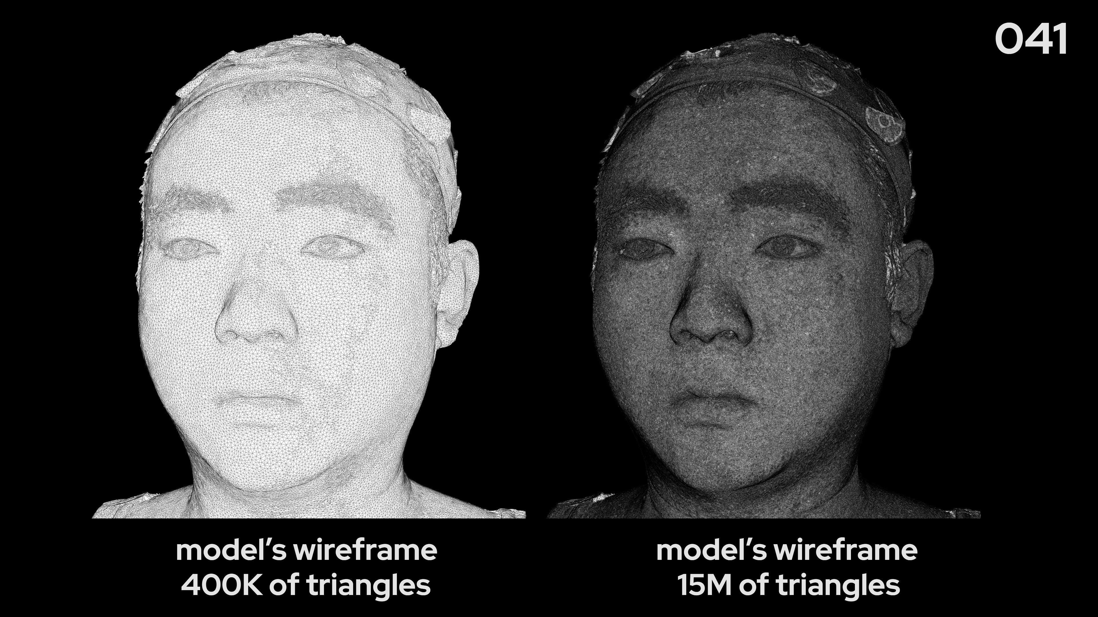 Asian Male 30s head scan 041 3D model_7