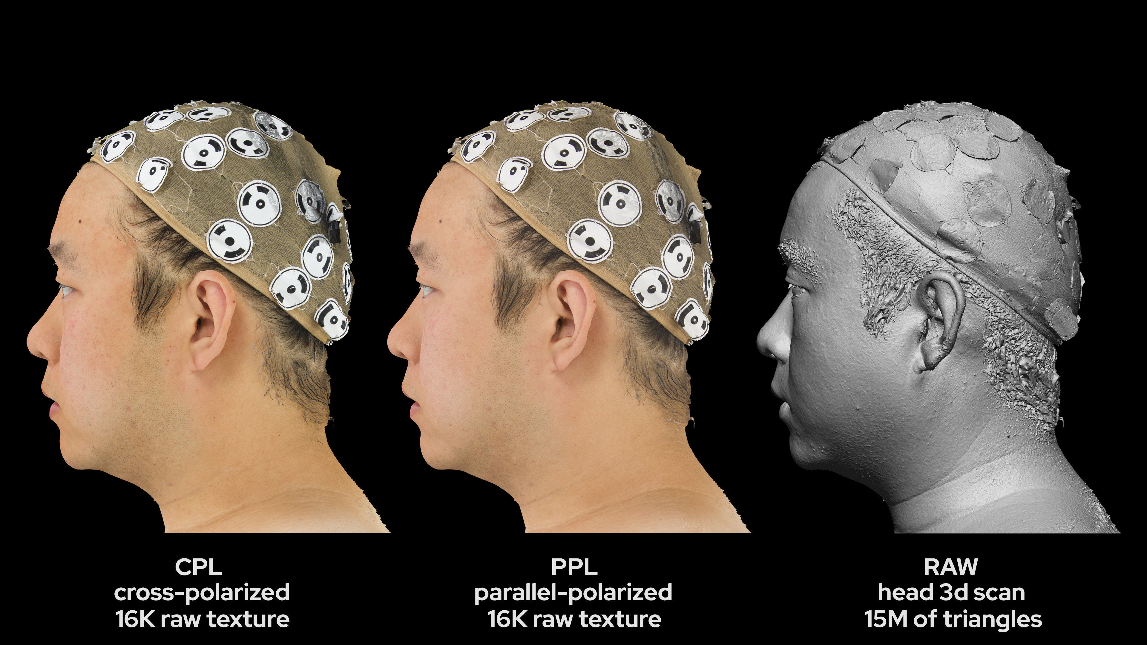 Asian Male 30s head scan 041 3D model_6