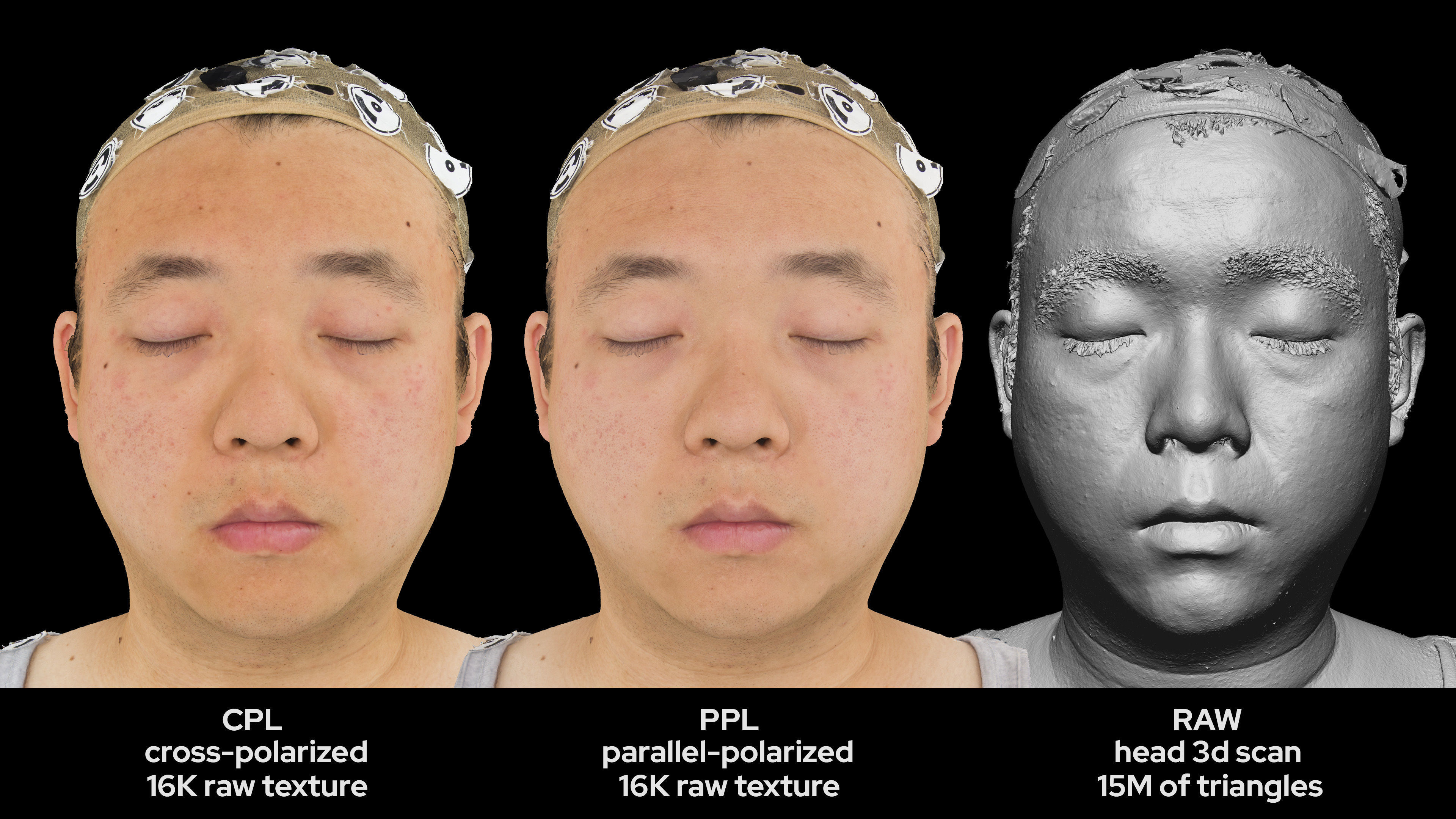 Asian Male 30s head scan 041 3D model_5