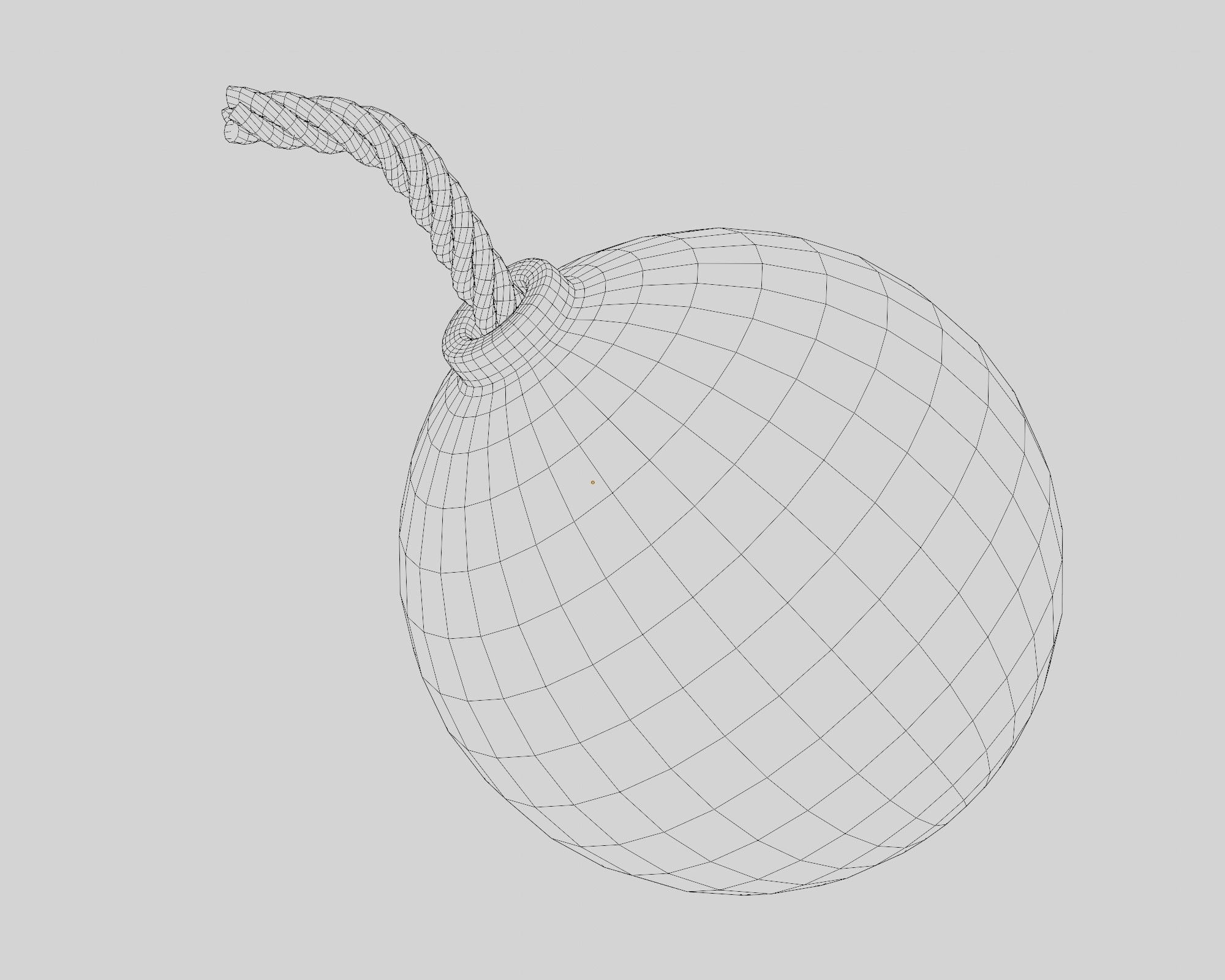 Bomb quality 3d model Low-poly 3D model_3