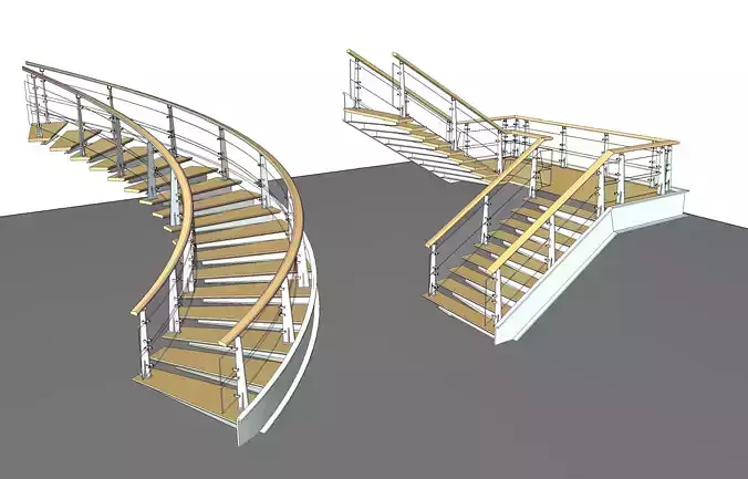 Wood-Metal Stairs 2